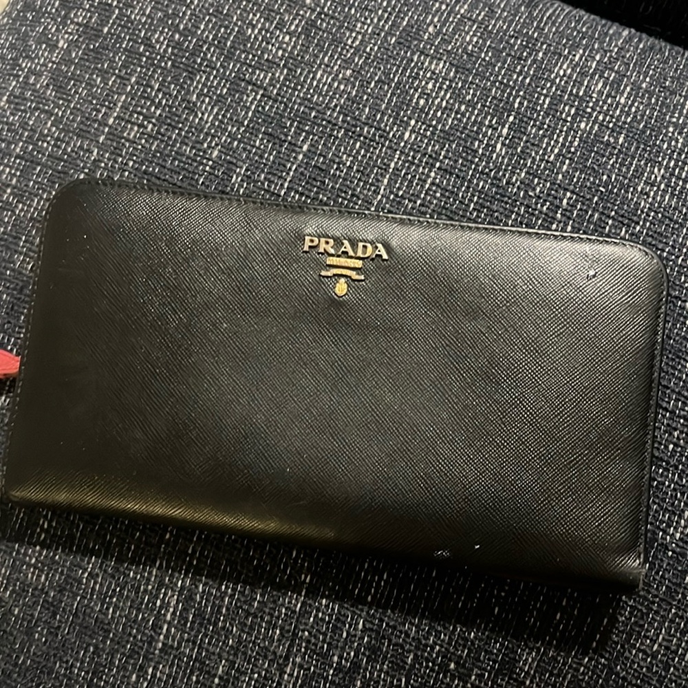 Black Prada wallet